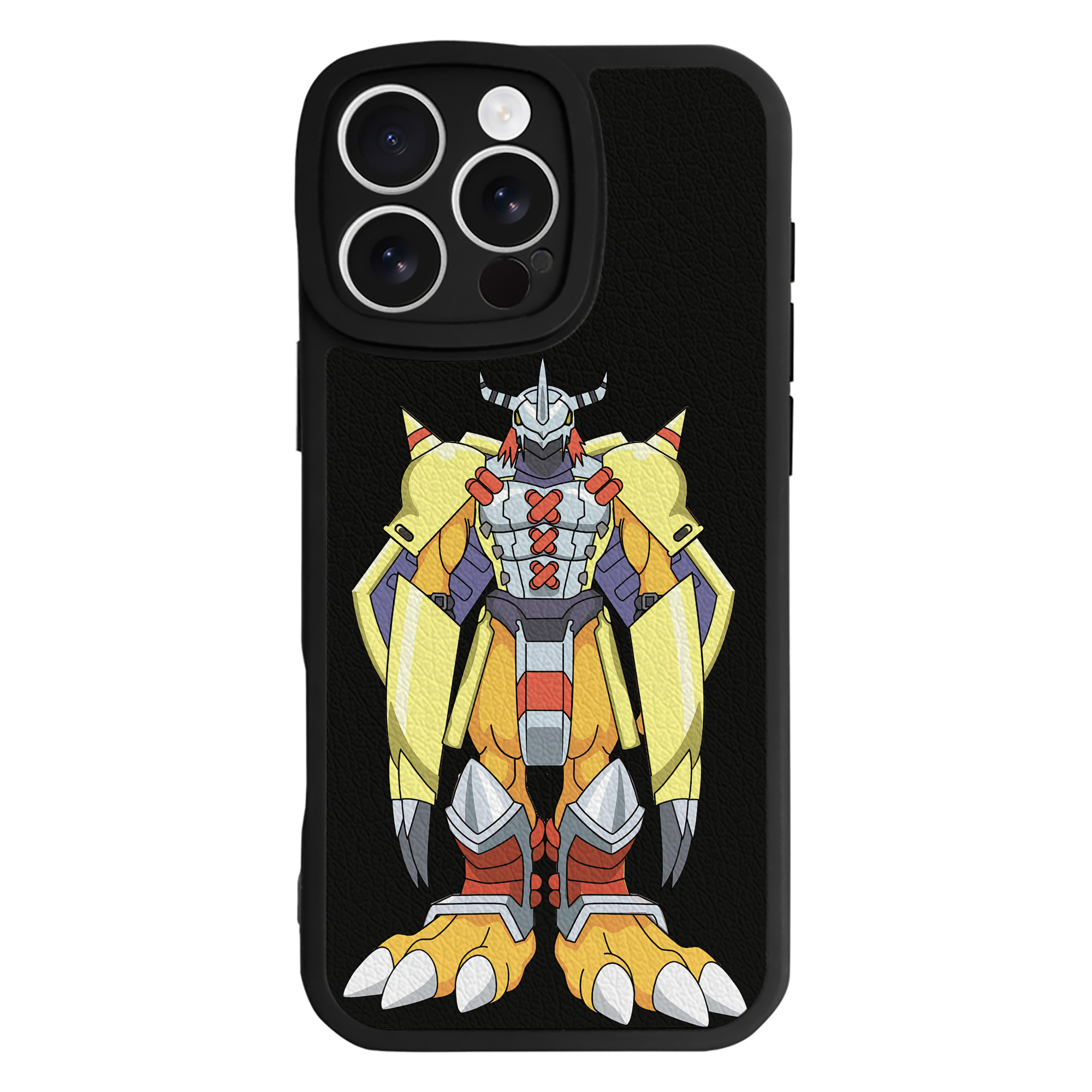 （画像用） Digimon デジタルモンスター/デジモン 【iPhone 16シリーズ対応】シリコンスマホケース（レザー調） 材質：シリコン